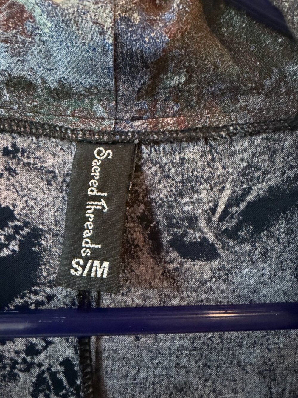 Sacred Threads Multi Color Open Front Top - Picture 2 of 3